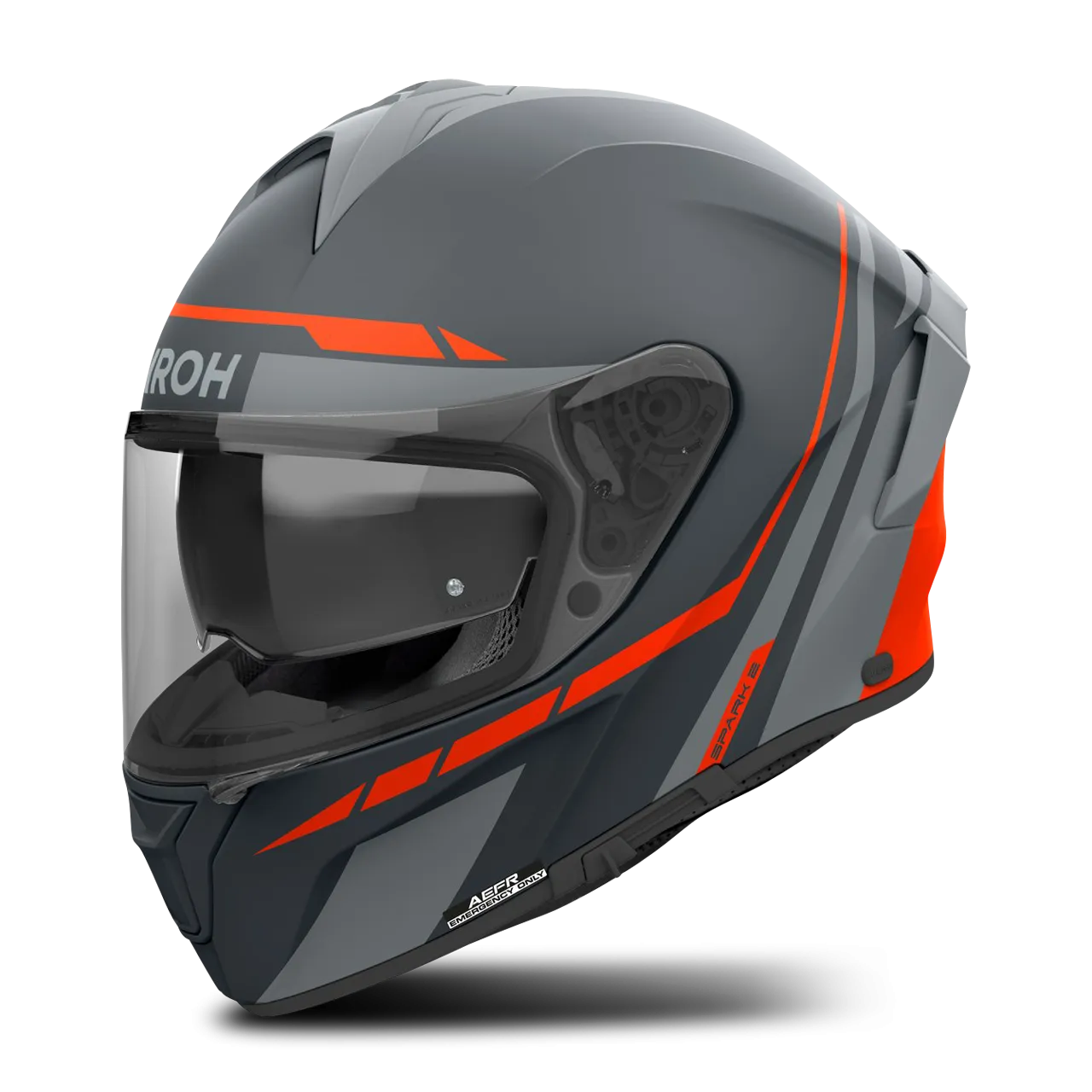 Casco Integral Airoh Spark 2 Spinner Naranja Mate 