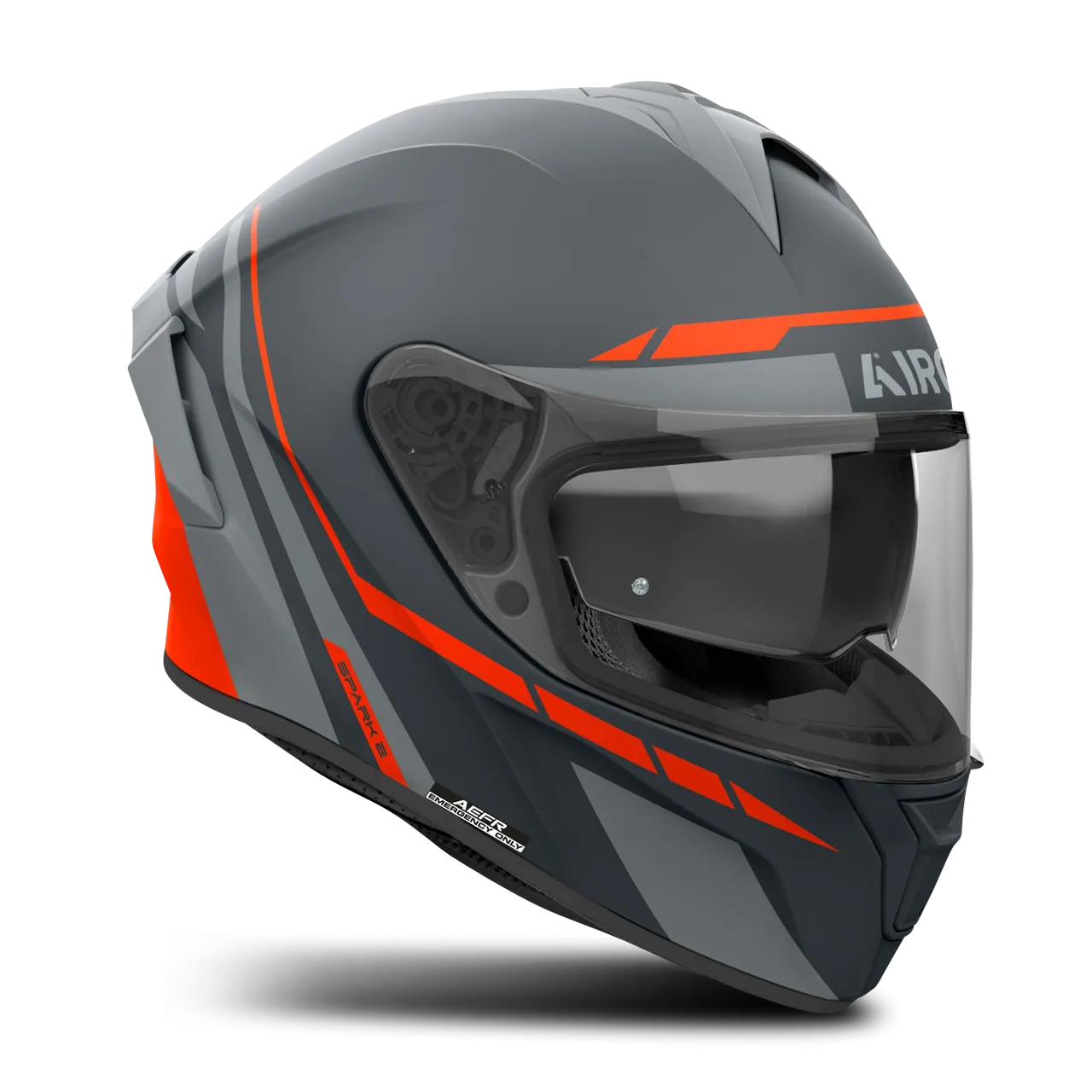 Casco Integral Airoh Spark 2 Spinner Naranja Mate 
