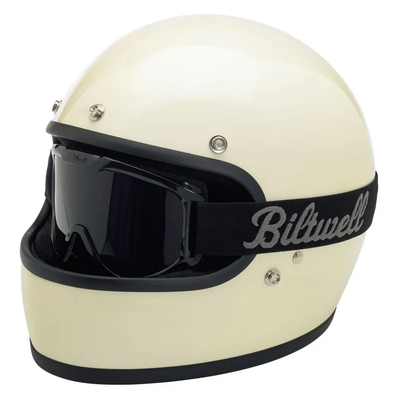 Casco Integral Biltwell Gringo Vintage White