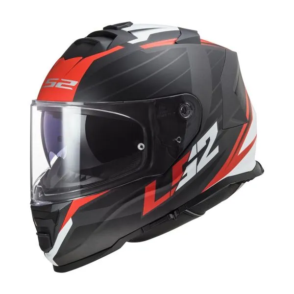 Casco LS2 Storm II Nerve Matt Black Red FF800 