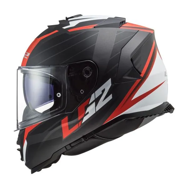 Casco LS2 Storm II Nerve Matt Black Red FF800 