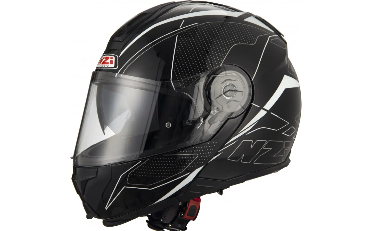 Casco NZI Combi2 Duo Graphics Visor Sword Negro/Blanco Brillo |150299A050|