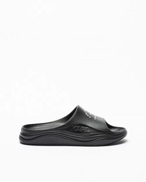 Chanclas pala Karl Lagerfeld SKOONA Maison Karl Slide Negro