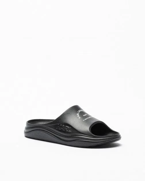 Chanclas pala Karl Lagerfeld SKOONA Maison Karl Slide Negro
