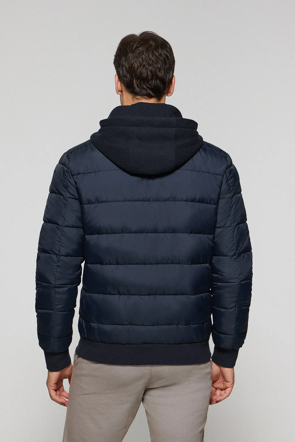 Chaqueta acolchada azul marino Canyon con detalles Polo Club