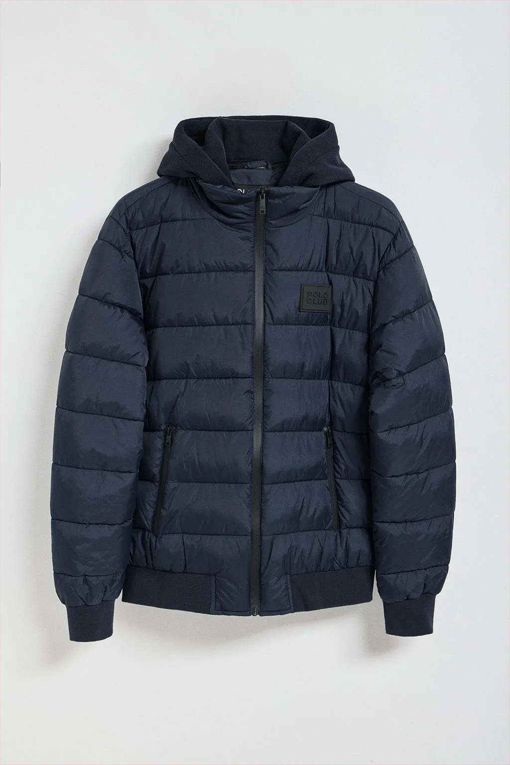 Chaqueta acolchada azul marino Canyon con detalles Polo Club