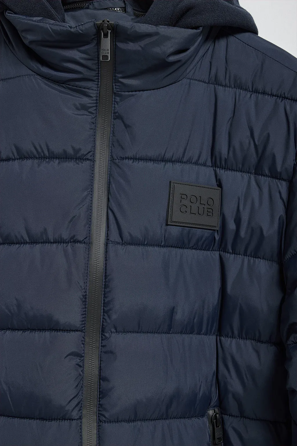 Chaqueta acolchada azul marino Canyon con detalles Polo Club