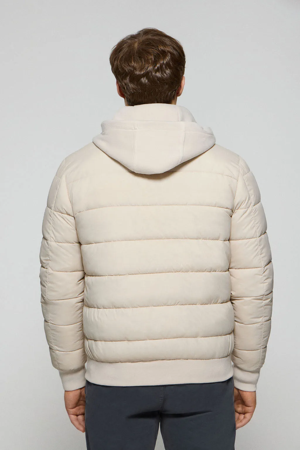 Chaqueta acolchada beige Canyon con detalles Polo Club