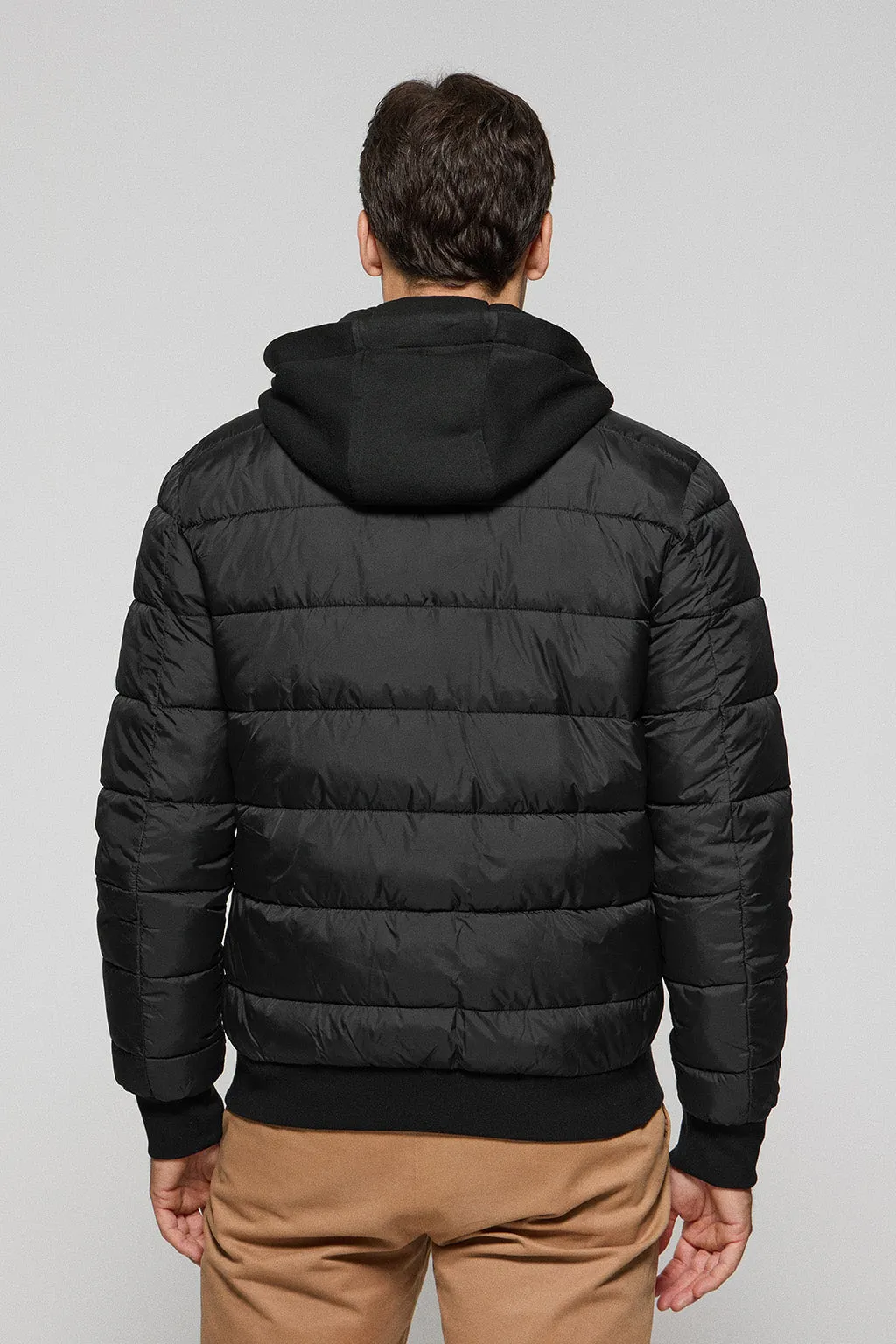 Chaqueta acolchada negra Canyon con detalles Polo Club