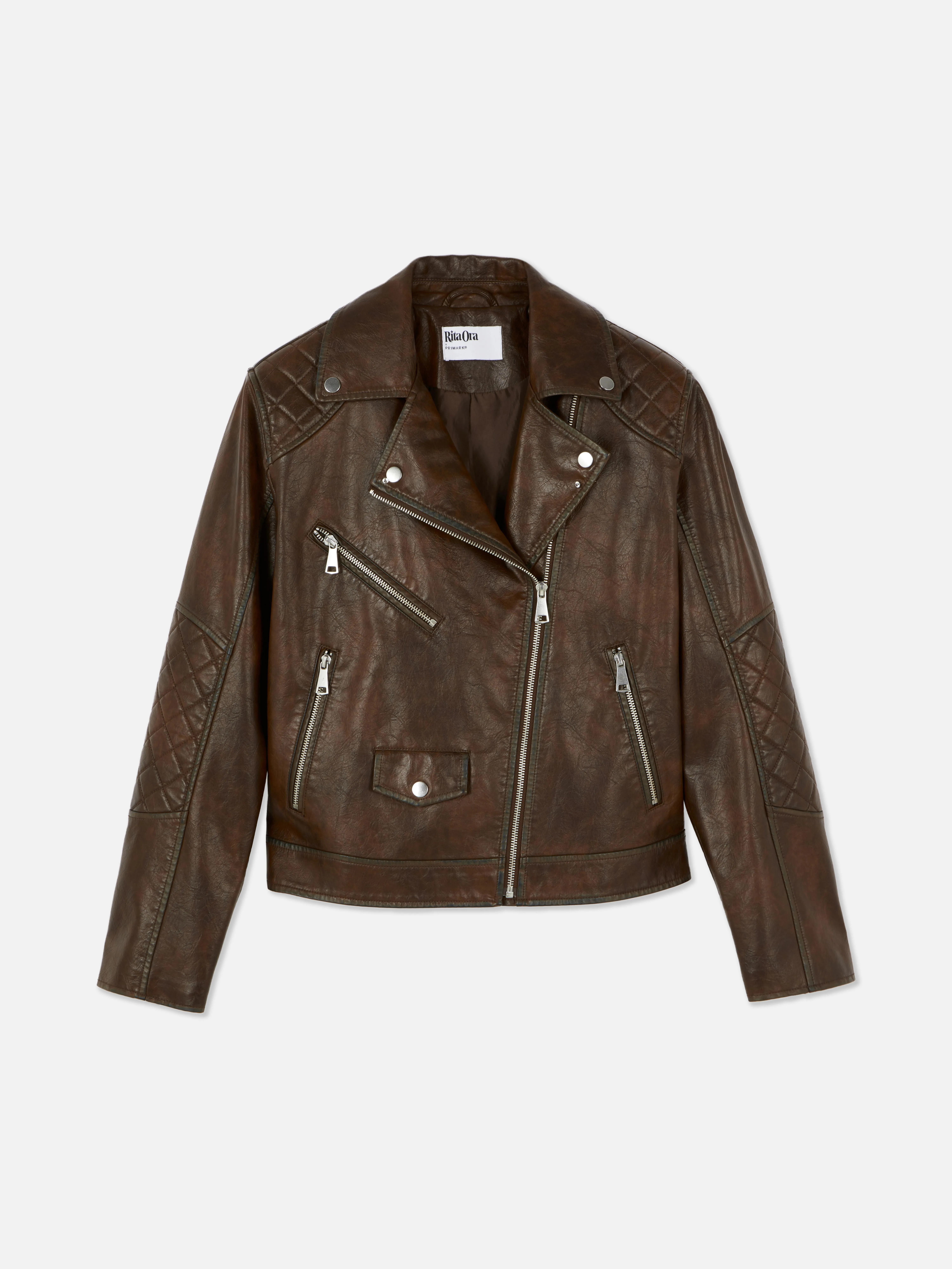 Chaqueta motera de piel sintética de Rita Ora