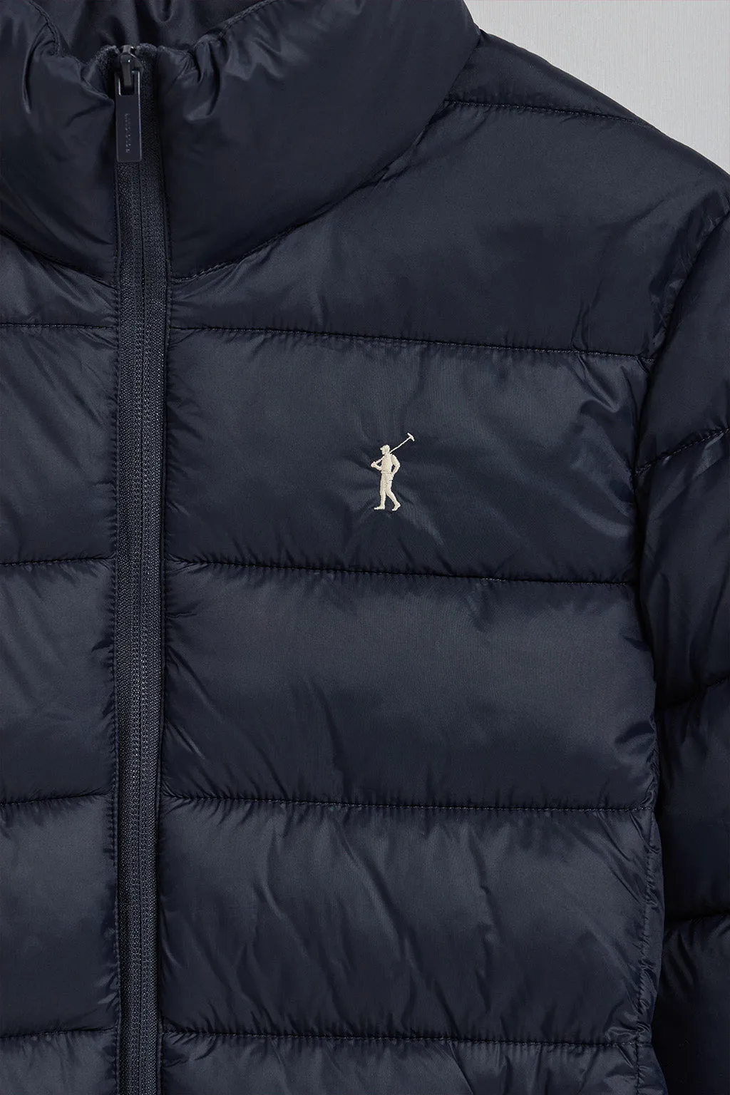 Chaqueta ultralight Susanne azul marino con bordado Rigby Go