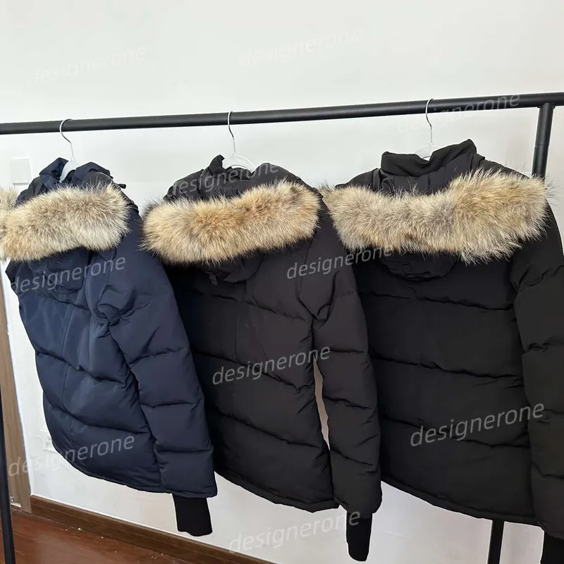 Chaquetas para hinchar diseñador canadiense para mujeres real coyote pelaje al aire libre windbreaker parka jassen ropa de abrig