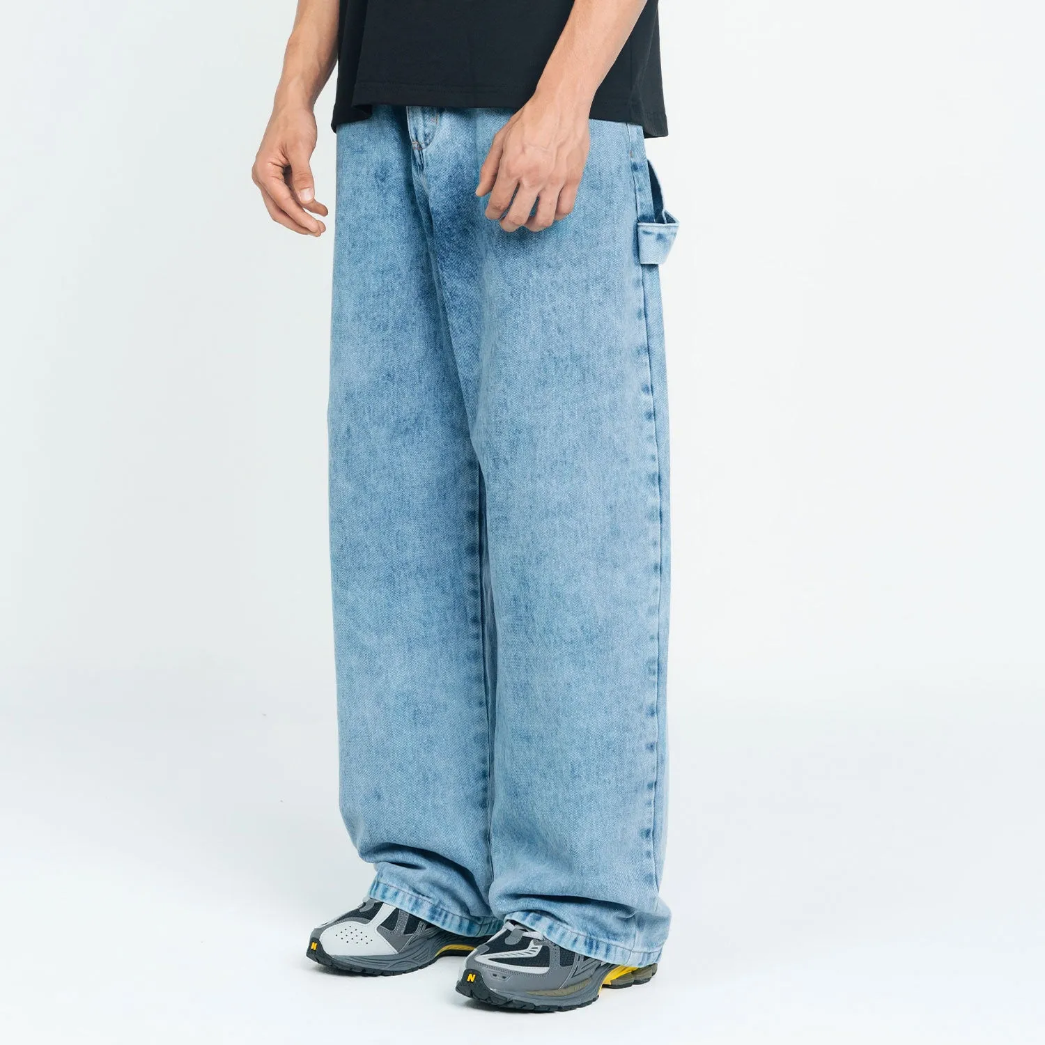 CLASSIC WIDE LEG JEANS  LIGHT BLUE