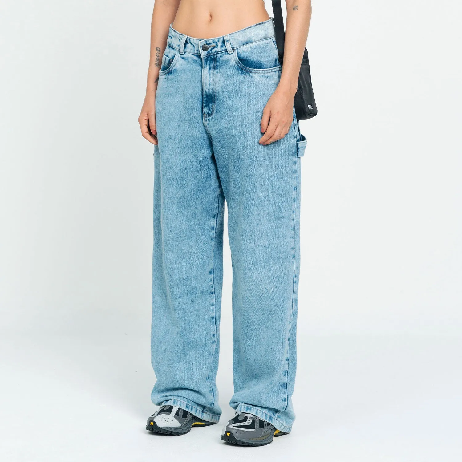 CLASSIC WIDE LEG JEANS  LIGHT BLUE