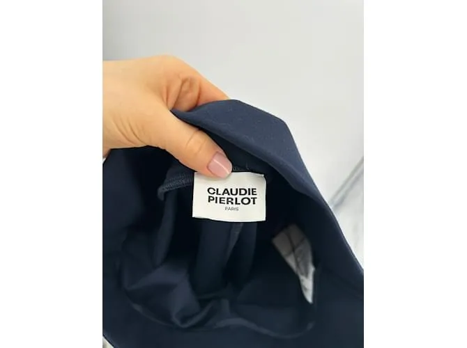 CLAUDIE PIERLOT Pantalón T.fr 36 Viscosa Azul 