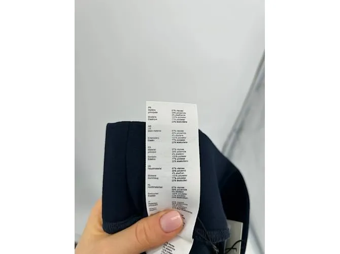 CLAUDIE PIERLOT Pantalón T.fr 36 Viscosa Azul 
