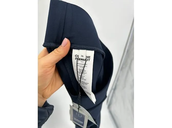 CLAUDIE PIERLOT Pantalón T.fr 36 Viscosa Azul 