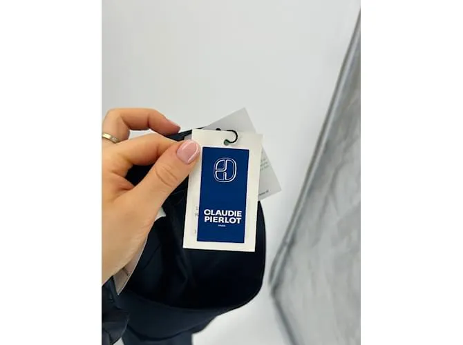 CLAUDIE PIERLOT Pantalón T.fr 36 Viscosa Azul 