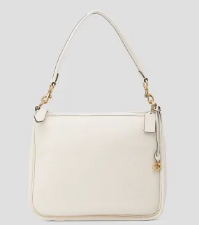 Coach Bolso Shoulder blanco en piel Cary granulado Mujer