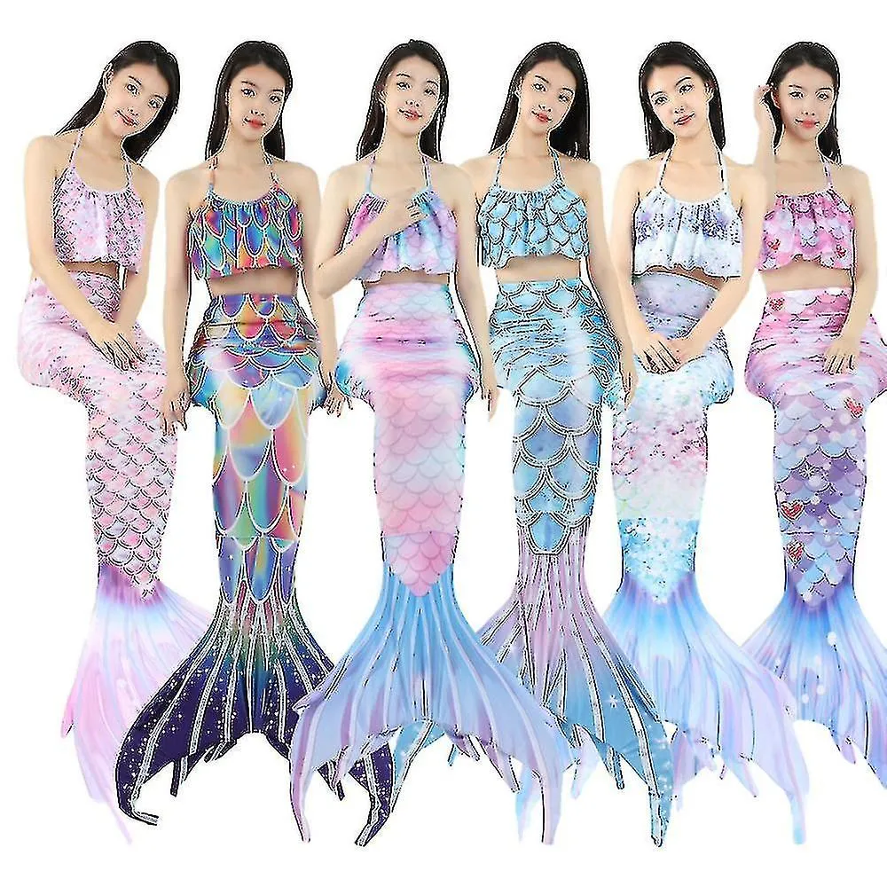 Colas de sirena para nadar para niños y adultos con monoaleta