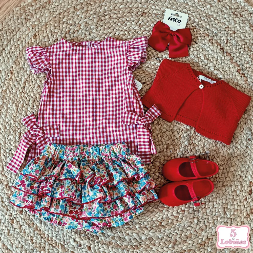 CONJUNTO BEBÉ NIÑA CELINE BLUSA Valentina Bebés