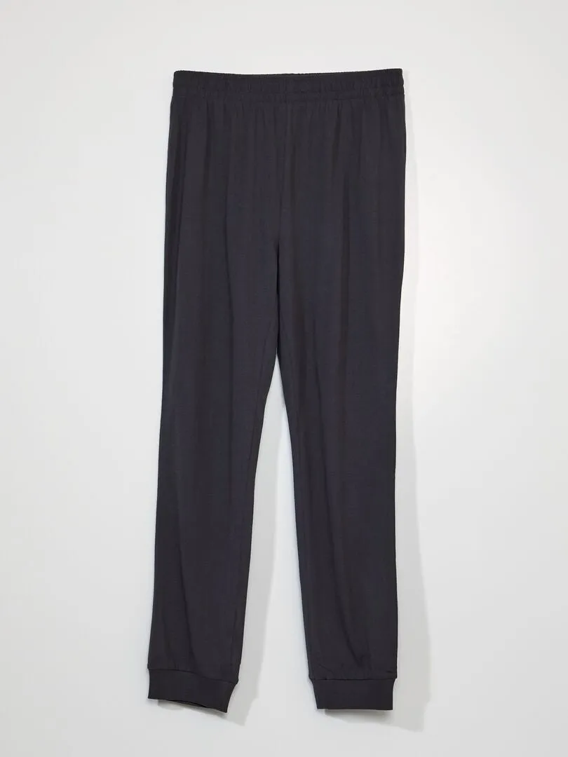 CONJUNTO DE PIJAMA DE PUNTO  2 PIEZAS  GRIS