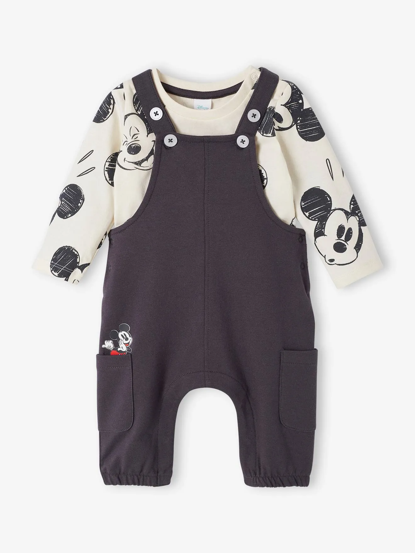 Conjunto Disney® para bebé: camiseta de algodón + peto