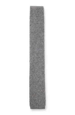 Corbata de cashmere en jacquard de punto