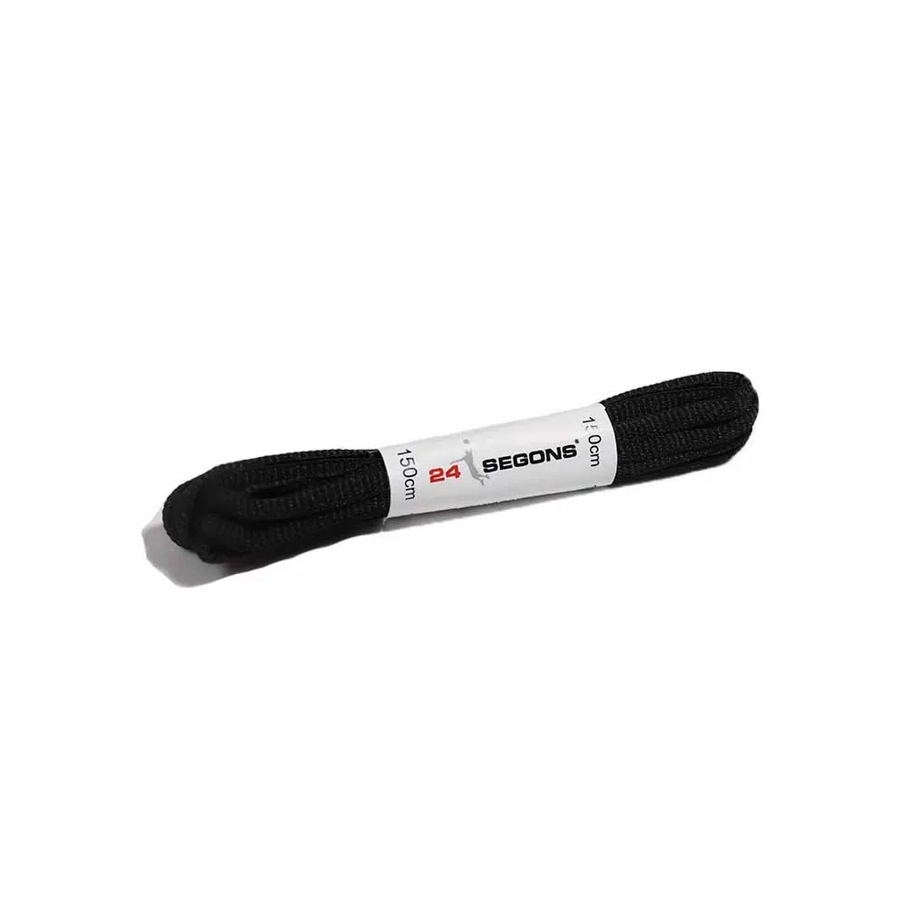 Cordones Ovalados Negros 150 cm