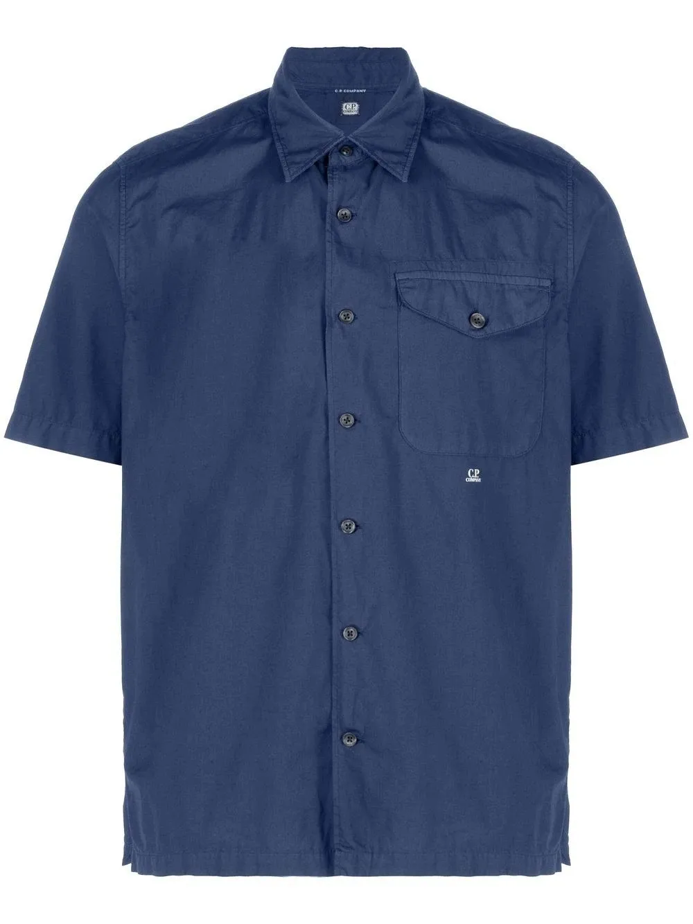 C.P. COMPANY POPELINE POCKET SHIRT MEDIEVAL BLUE