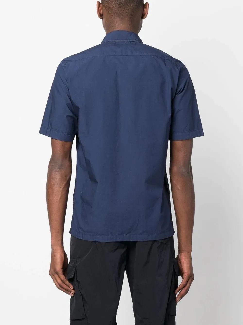 C.P. COMPANY POPELINE POCKET SHIRT MEDIEVAL BLUE