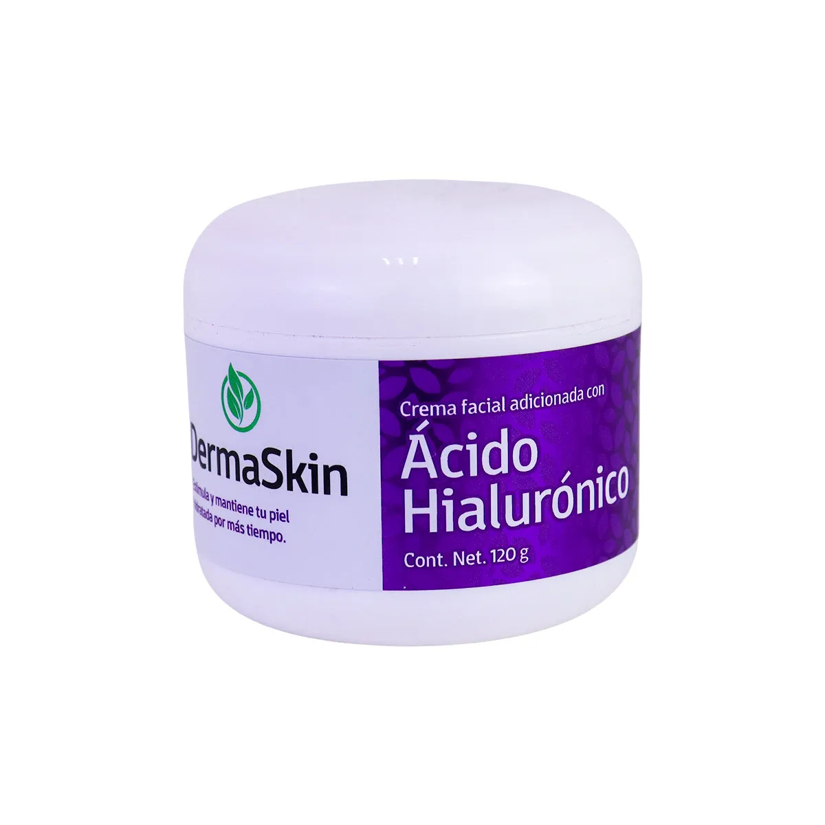 DermaSkin, Crema Facial Adicionada con cido Hialurónico, 120 gr