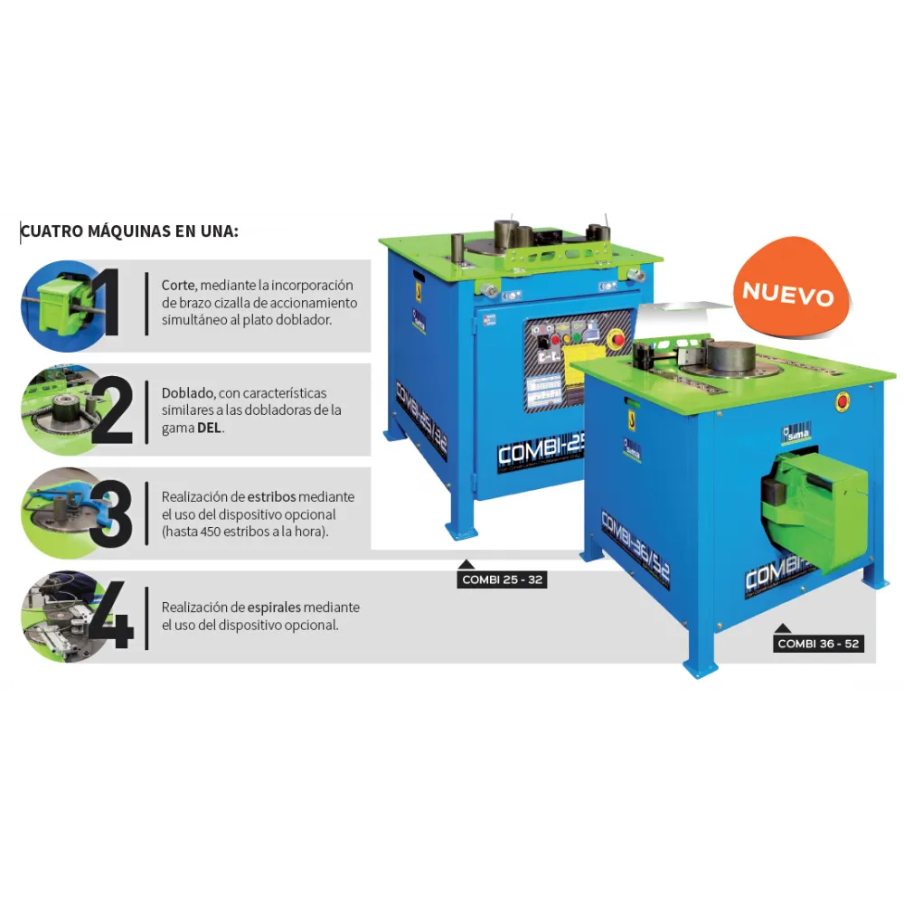 DOBLADORA Y CORTADORA SIMA COMBI 3036 | TRIFáSICA (5P) 3 KW