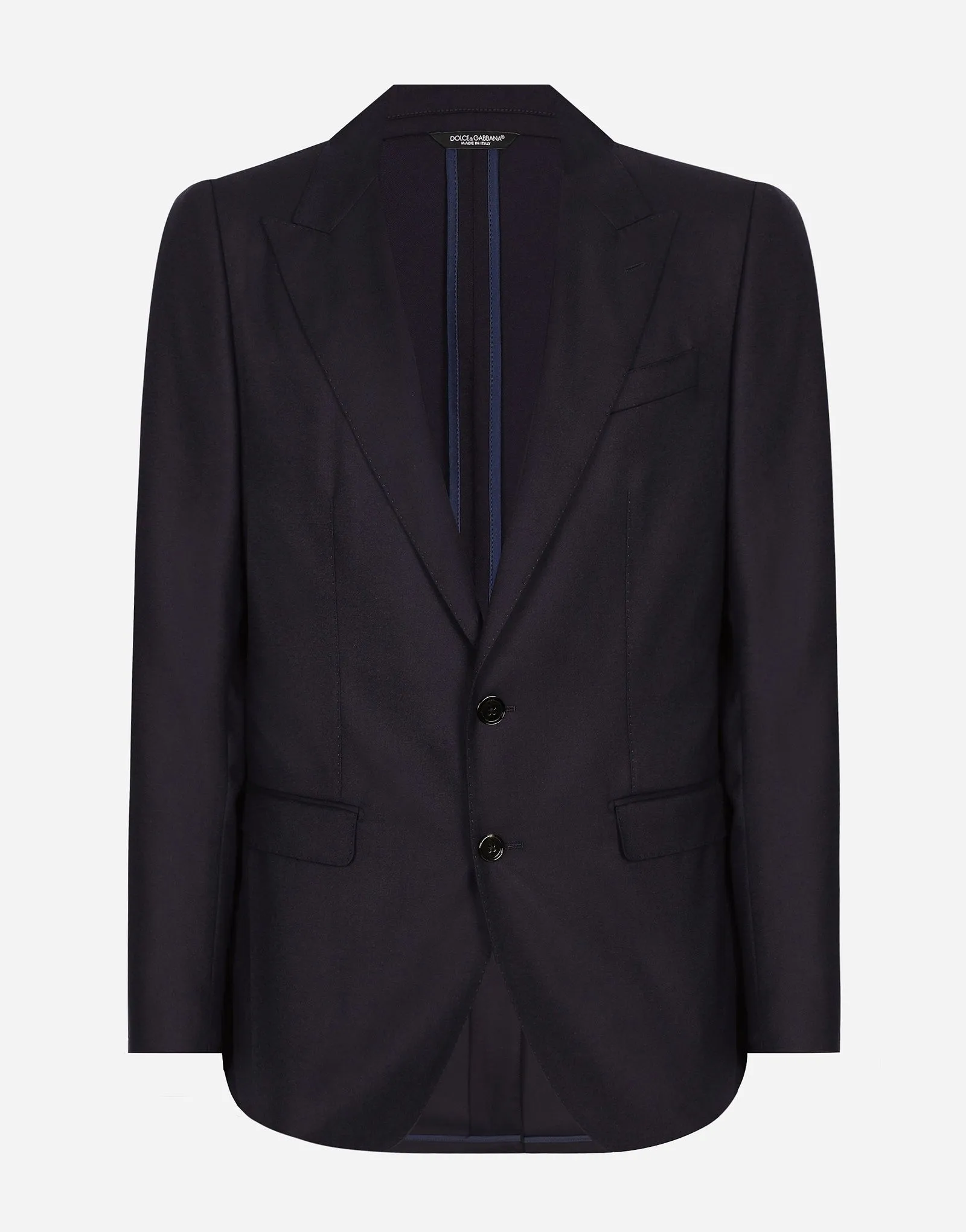 DOLCE & GABBANA SINGLEBREASTED FLANNEL TAORMINAFIT JACKET