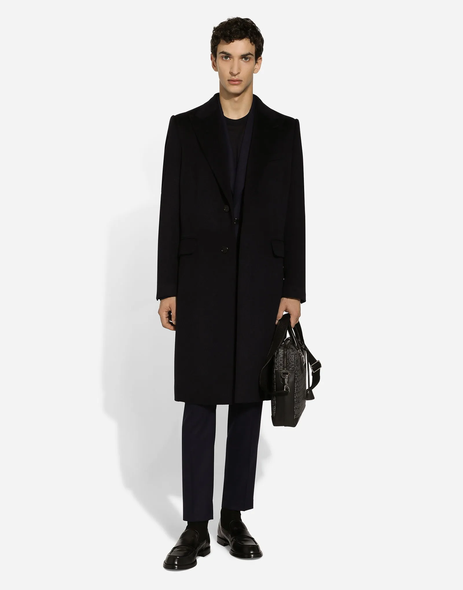 DOLCE & GABBANA SINGLEBREASTED FLANNEL TAORMINAFIT JACKET