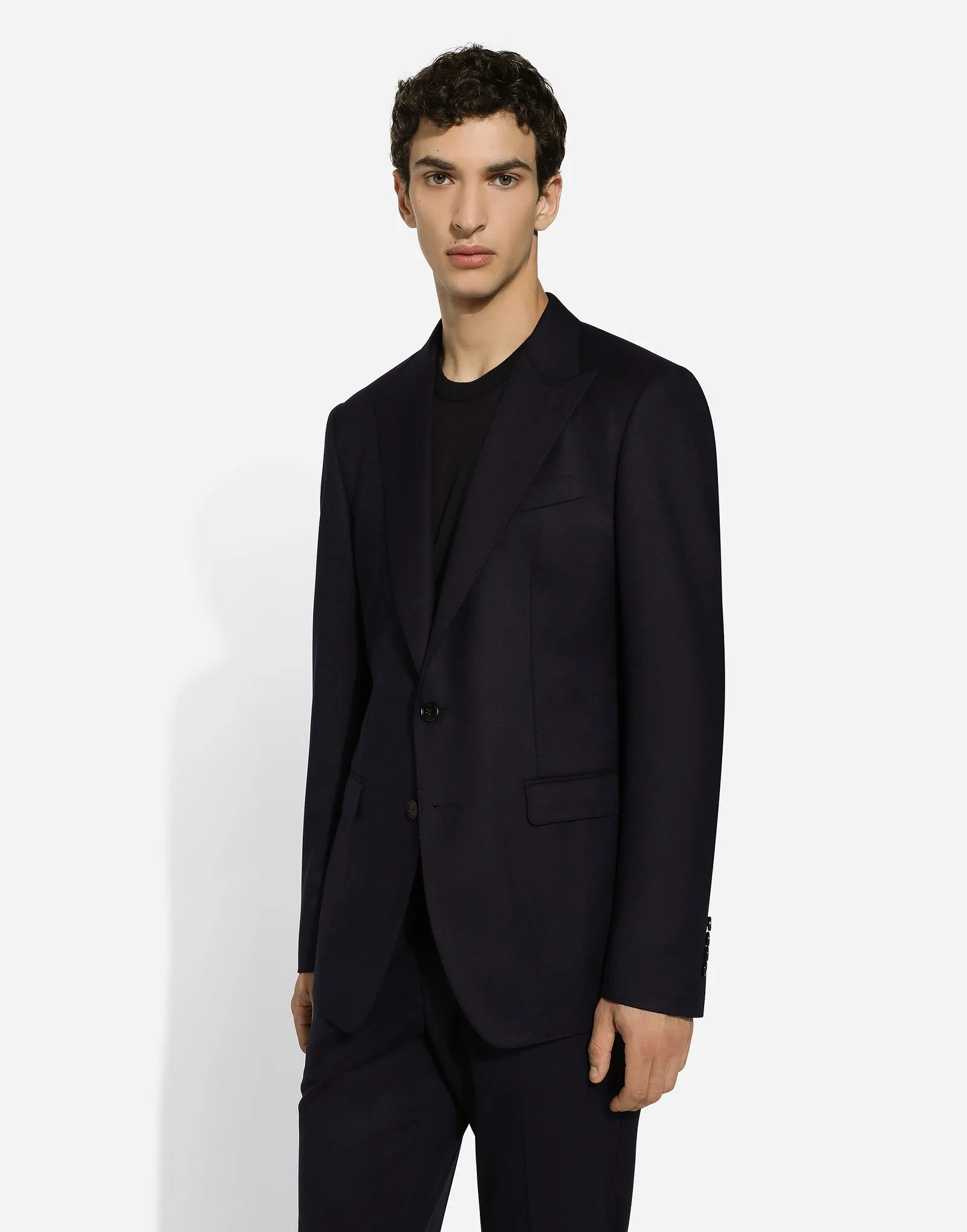 DOLCE & GABBANA SINGLEBREASTED FLANNEL TAORMINAFIT JACKET