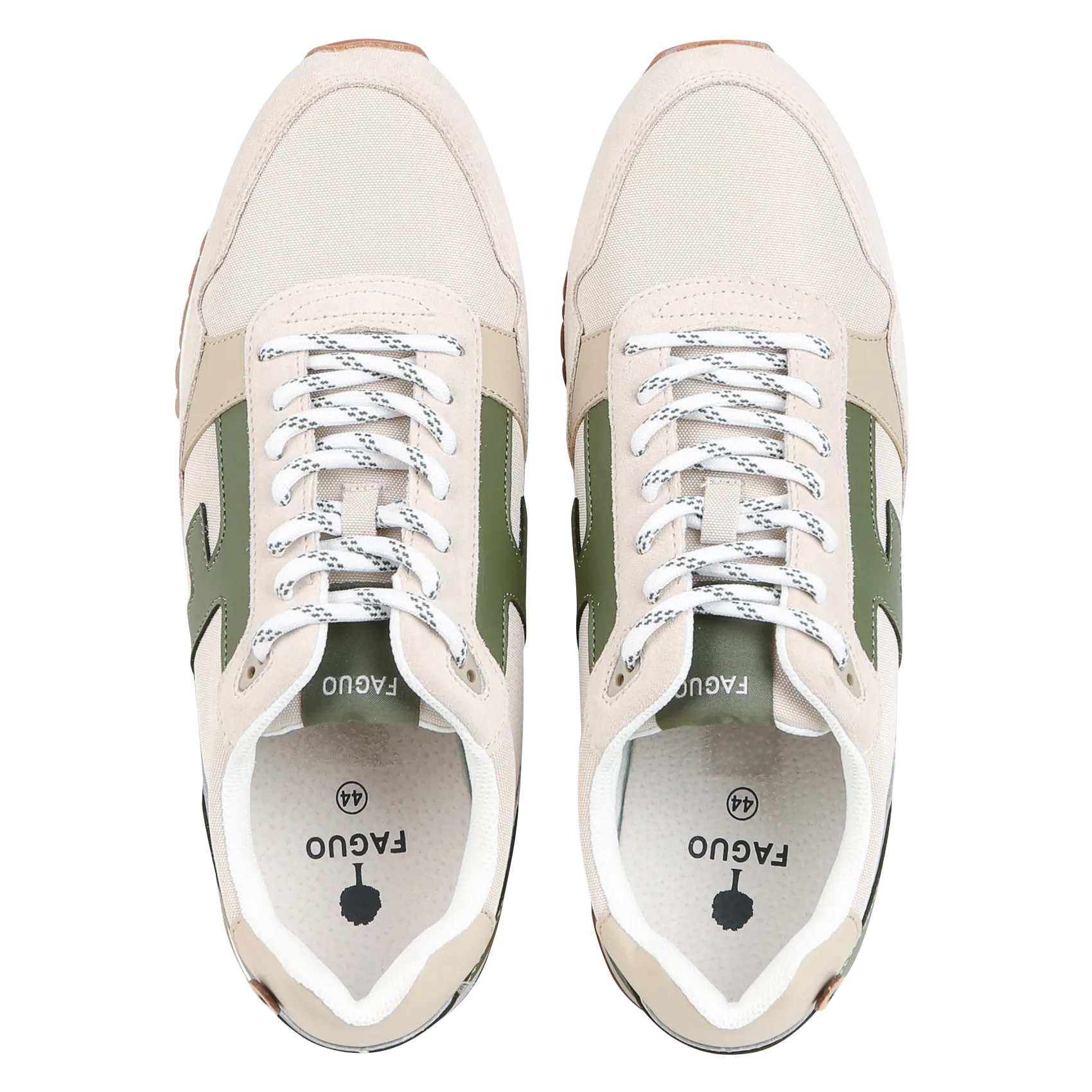 ELM  ZAPATILLAS BAJAS BIMATERIA EN BEIGE