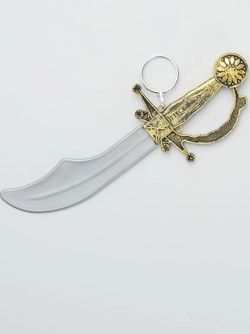 ESPADA DE PIRATA + PARCHE  NEGRO
