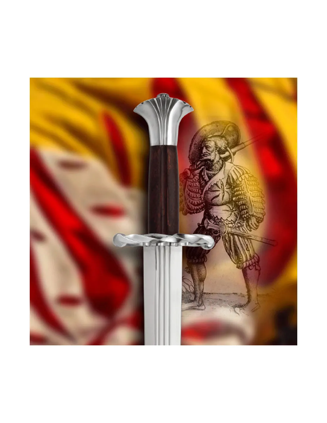 Espada Katzbalger funcional, siglo XVI
