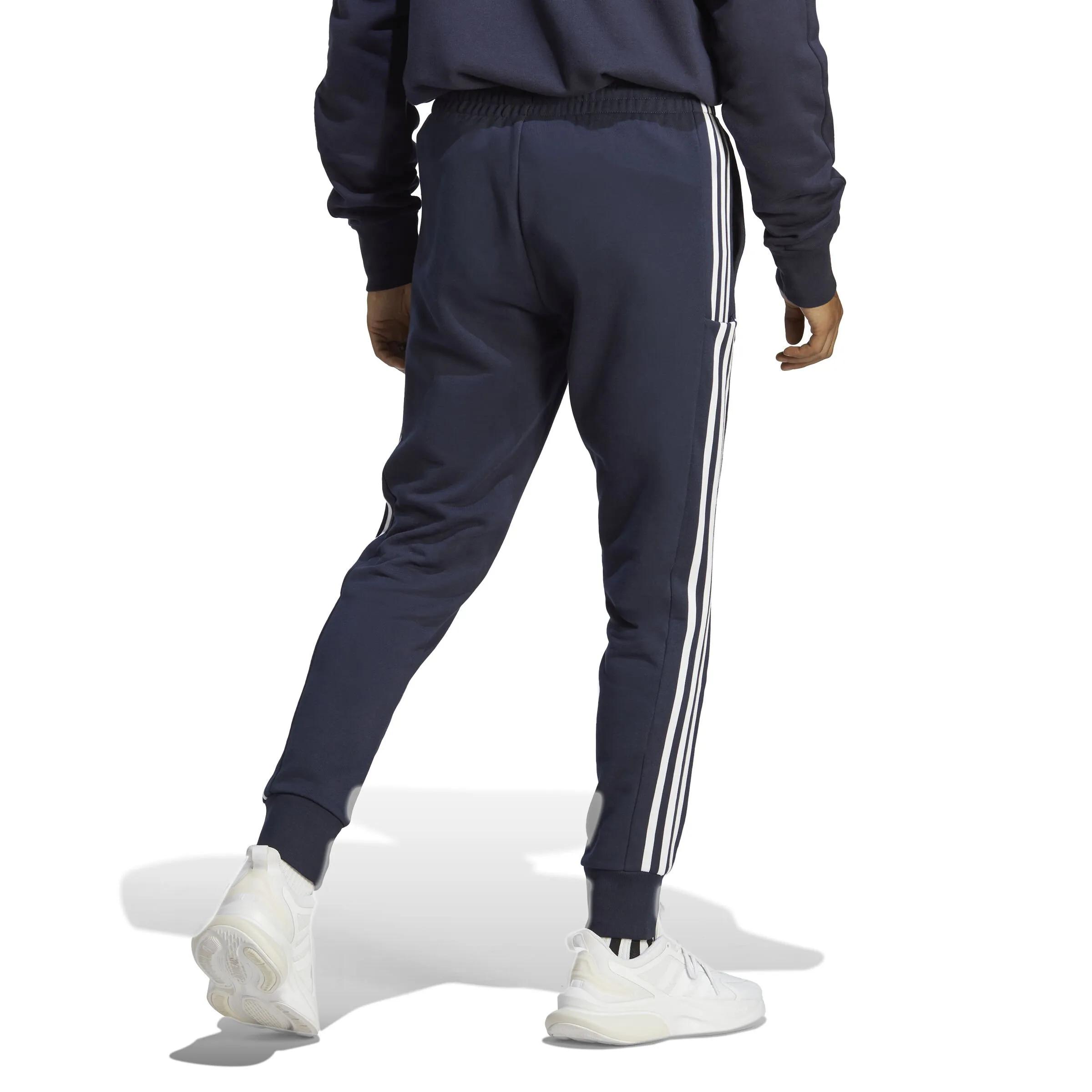 ESSENTIALS FRENCH TERRY TAPERED CUFF 3STRIPES PANTALóN DE ENTRENAMIENTO HOMBRES