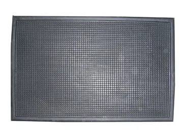 FELPUDO GOMA PICOS 69x44cms. NEGRO
