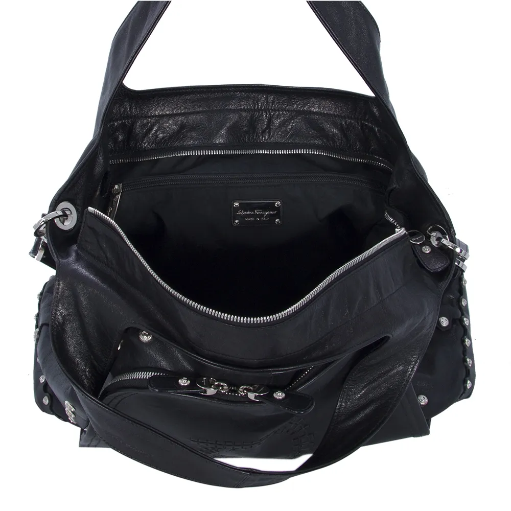 Ferragamo Bolso Studded Negro
