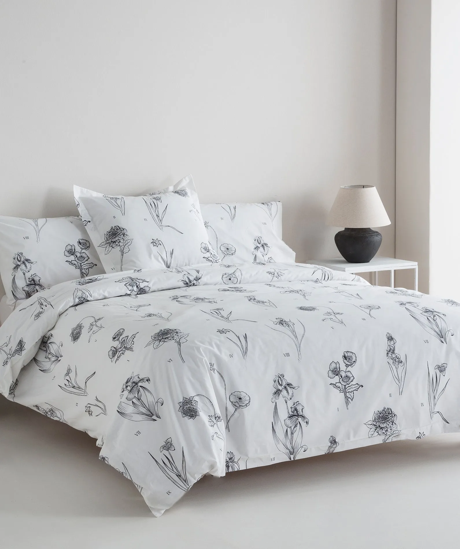 FUNDA NóRDICA REVERSIBLE PERCAL 200H CAMA 90  FLORES SINMAS