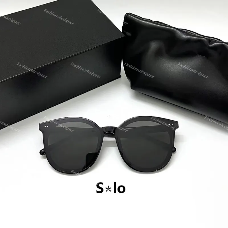 Gafas de sol para hombre Gafas de sol de diseño Gafas de espejo UV400 Caja de gafas de sol GM Gafas de hombre suave negro HER SO