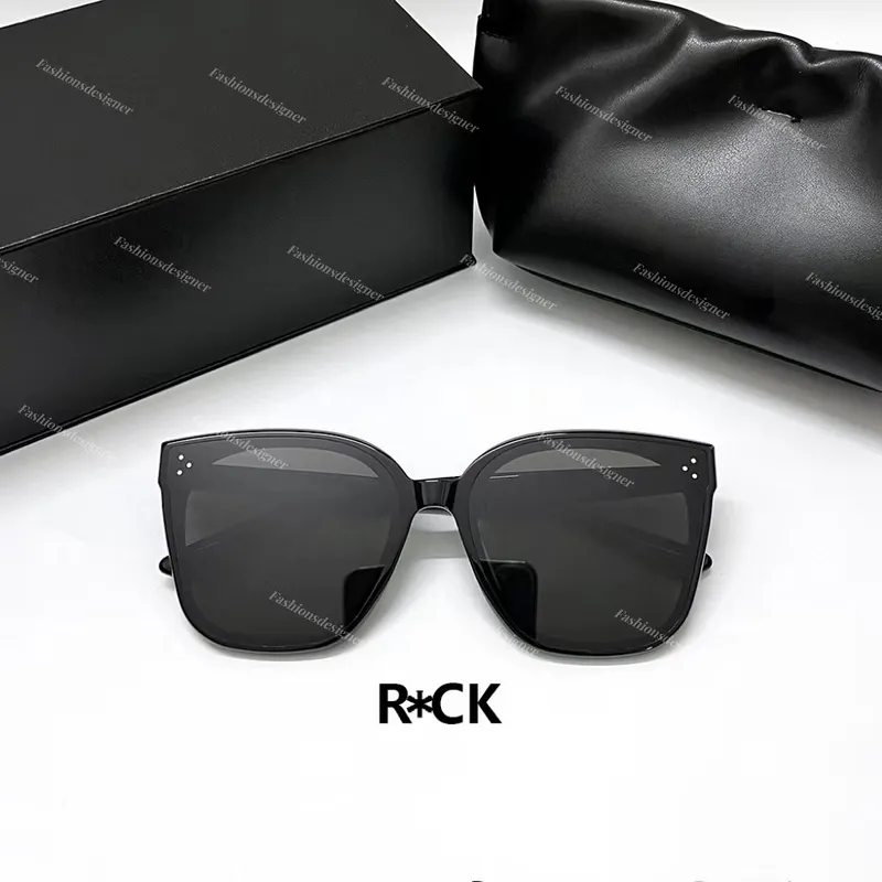 Gafas de sol para hombre Gafas de sol de diseño Gafas de espejo UV400 Caja de gafas de sol GM Gafas de hombre suave negro HER SO
