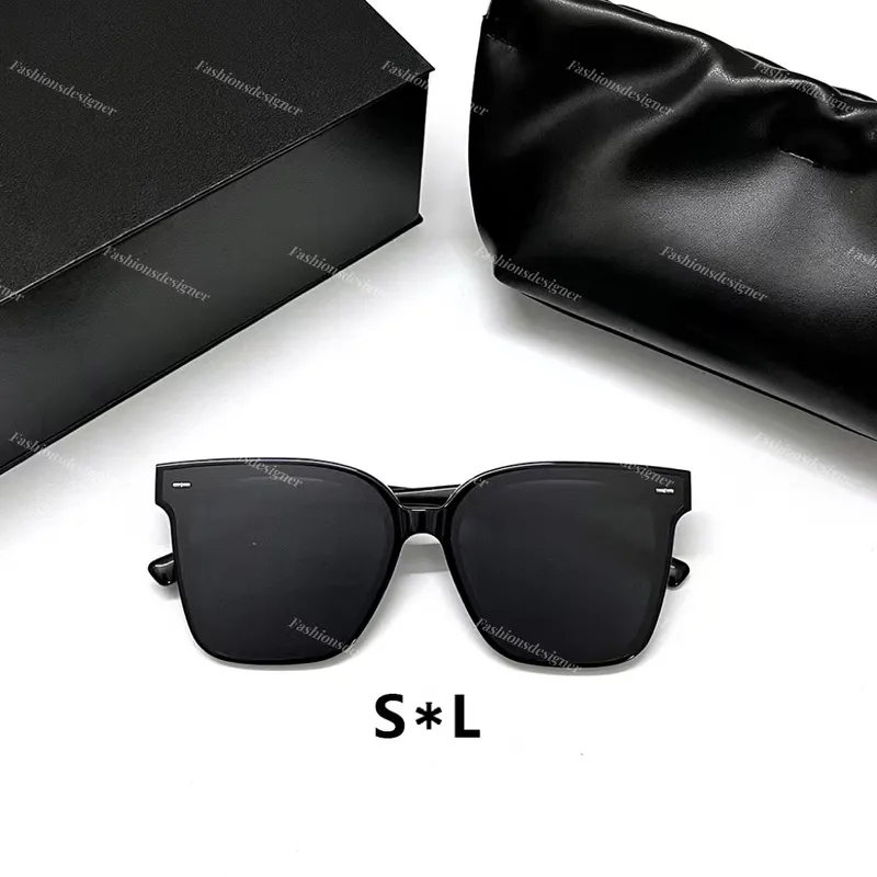 Gafas de sol para hombre Gafas de sol de diseño Gafas de espejo UV400 Caja de gafas de sol GM Gafas de hombre suave negro HER SO