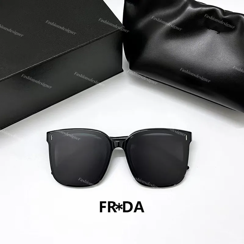 Gafas de sol para hombre Gafas de sol de diseño Gafas de espejo UV400 Caja de gafas de sol GM Gafas de hombre suave negro HER SO