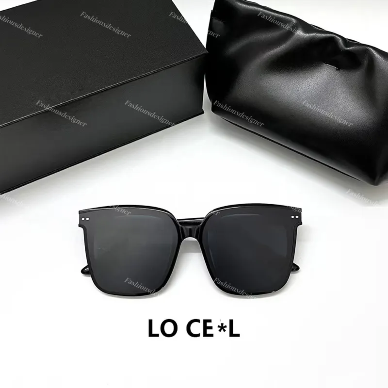 Gafas de sol para hombre Gafas de sol de diseño Gafas de espejo UV400 Caja de gafas de sol GM Gafas de hombre suave negro HER SO