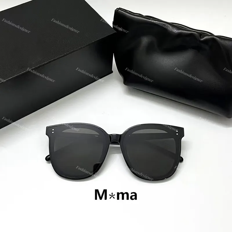 Gafas de sol para hombre Gafas de sol de diseño Gafas de espejo UV400 Caja de gafas de sol GM Gafas de hombre suave negro HER SO