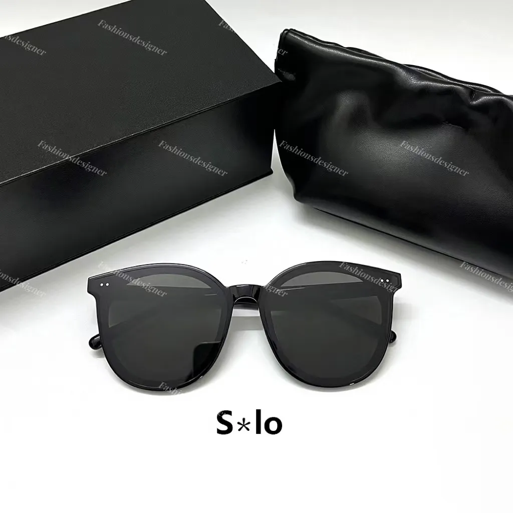 Gafas de sol para hombre Gafas de sol de diseño Gafas de espejo UV400 Caja de gafas de sol GM Gafas de hombre suave negro HER SO